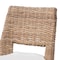 Baxton Studio Nafaro Modern Bohemian Greywashed Natural Rattan Metal Dining Chair with Cushion 2Piece Set 214-2PC-12798-ZORO - alternate 7
